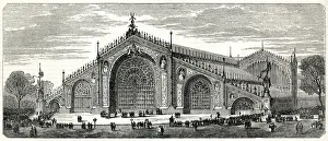 Hector Horeau's design for Crystal Palace exterior 1851 Hector Horeau's design for Crystal Palace exterior 1851
