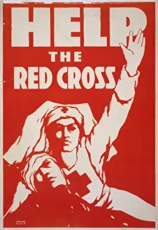 WWI Posters Prints: Help the Red Cross