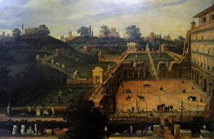 Hendrick Van Cleve (1525-1590 / 1595). The sculpture garden Hendrick Van Cleve (1525-1590 / 1595). The sculpture garden