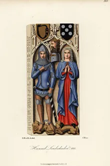 Hennel Landschad and his wife Mia, 14th century Hennel Landschad and his wife Mia, 14th century