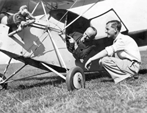 Henri Mignet sitting in a Le Pou-du-Ciel Henri Mignet sitting in a Le Pou-du-Ciel