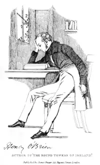 Henry O'Brien Irish Antiquary Print 1808-1835