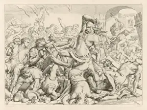 Norman Invasion England Prints: Hereward Vs Normans