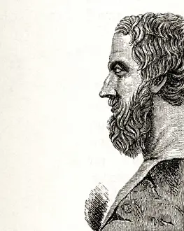 Historical Figures BC Prints: Herodotus / Profile / Viscon