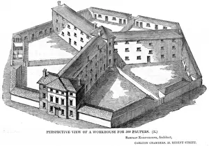 Hexagonal Workhouse Print: Y-Plan Design Perspective View