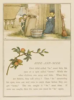 Outdoor Games For Kids Prints: Hide and Seek 1889