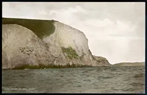 Isle Of Wight Coastline Prints: High down Cliffs Iow