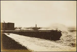 English Coastline Scenery Prints: High Seas Folkestone