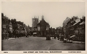 High Street and Town Hall, Marlborough, Wiltshire High Street and Town Hall, Marlborough, Wiltshire