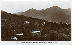 Hill station and Mount Sugar Loaf, Sierra Leone, West Africa Hill station and Mount Sugar Loaf, Sierra Leone, West Africa