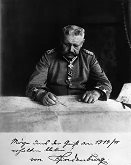 World War I Commander Prints: Hindenburg