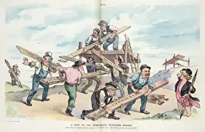 Political Cartoons Of The Past Prints: A hint to the Democratic platform makers