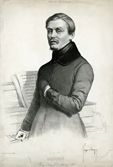 Historical Figures In Music Prints: Hippolyte Monpou