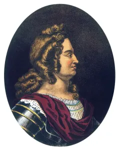 Royalty Prints: King George II Print, 1727-1760 Engraving