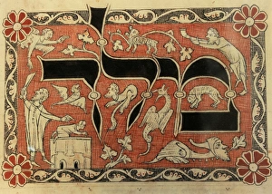 History of the Jews. Middle Ages. Miniauture depicting the S History of the Jews. Middle Ages. Miniauture depicting the S