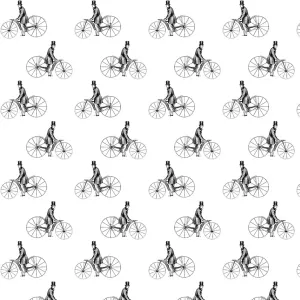 Decorative Fabric Patterns Prints: Repeating Pattern - Bicycle
