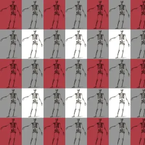 Repeating Pattern - Skeletons Print: History Repeats Itself
