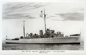 Historical Naval Vessels Prints: HMIS Indus, Indian sloop