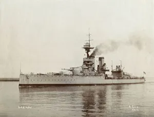HMS Ajax, British battleship, at Malta HMS Ajax, British battleship, at Malta