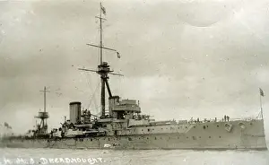 HMS Dreadnought Print, circa 1908