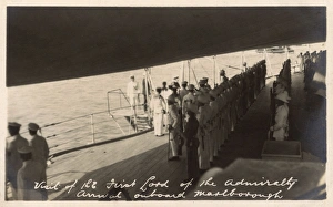 HMS Marlborough - Arrival of the First Lord of the Admiralty HMS Marlborough - Arrival of the First Lord of the Admiralty