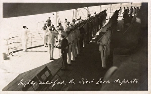HMS Marlborough - Departure of First Lord of the Admiralty HMS Marlborough - Departure of First Lord of the Admiralty