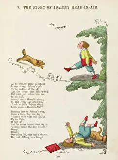 19th Century Illustrations Prints: Hoffmann / Johnny Head Air
