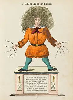Prints of SHOCK HEADED PETER... Never once has comb d his hair Wolf Prints: Print of Shock Headed Peter with Uncombed Hair