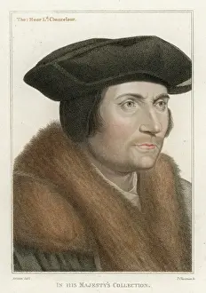 English Historical Figures Prints: More (Holbein) Colour