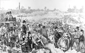 Holiday-makers on Hampstead Heath, London, 1872 Holiday-makers on Hampstead Heath, London, 1872