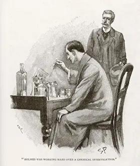 Sherlock Holmes Prints: Holmes & Watson Print: The Naval Treaty