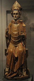 Holy Bishop. Cologne?. First third of the 14th century. Wood Holy Bishop. Cologne?. First third of the 14th century. Wood