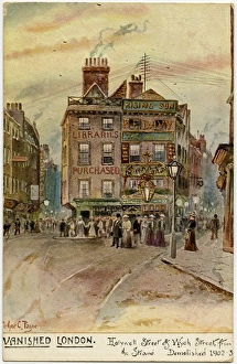Holywell Street and Wych Street from The Strand, London Holywell Street and Wych Street from The Strand, London