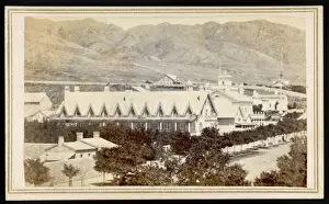Print of Brigham Young's Home in Great Salt Lake City, 1866