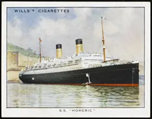 Cunard White Star Liner Prints: Homeric Liner