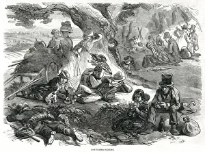 Hop-picking resting 1858 Hop-picking resting 1858