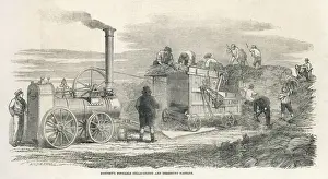 Industrial Revolution Inventions Prints: Hornsbys Thresher
