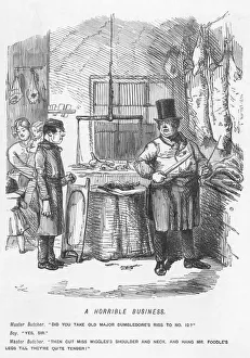 A horrible business - Butchers shop, 1851 A horrible business - Butchers shop, 1851