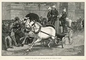 Horse-Drawn Fire Engine Print