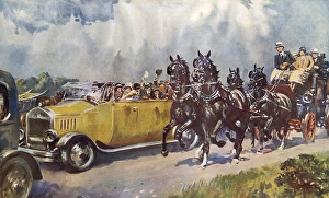 Horse & Horse Power bound for Goodwood by Gilbert Holiday Horse & Horse Power bound for Goodwood by Gilbert Holiday