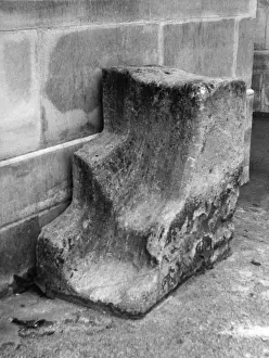 English Countryside Landmarks Prints: Horse Mounting Block