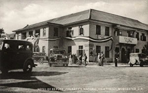 Hotel in High Street, Worcester, Cape Colony, South Africa Hotel in High Street, Worcester, Cape Colony, South Africa