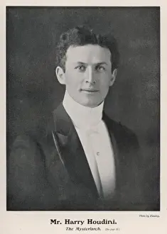 Vintage Magician Photos Prints: Houdini in 1905
