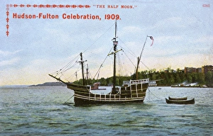 Hudson-Fulton Celebration ship, The Half Moon, USA Hudson-Fulton Celebration ship, The Half Moon, USA