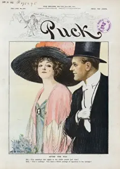 Puck Magazine Illustrations Online Prints: After the hug