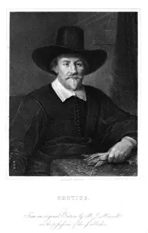 Hugo De Groot Print - Dutch Scholar and Writer 1583-1645