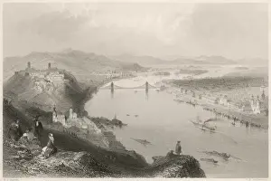 Danube River Landscape Photography Prints: Hungary Budapest