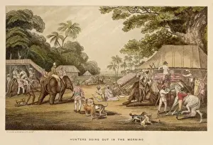 Tiger Hunting Prints: Hunters Starting Out