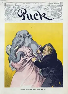 Puck Magazine Art Prints: Hurry, William, and hook me up