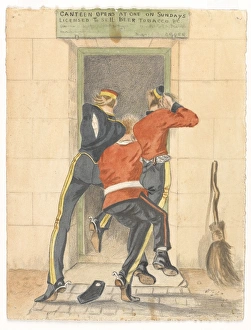 A hussar, an infantryman and a dragoon A hussar, an infantryman and a dragoon